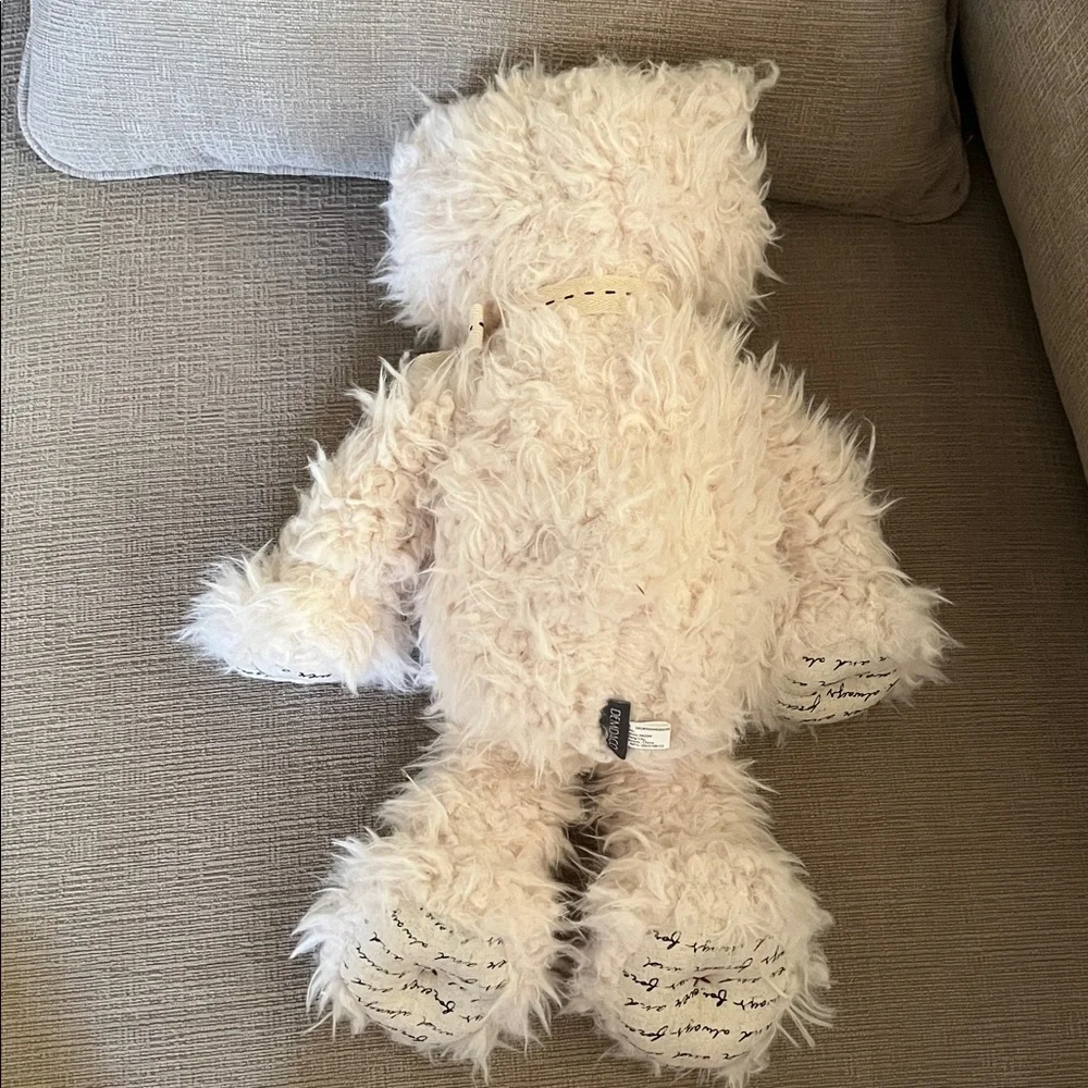 Demdaco - “Loved” Large 16” Plush Beautiful Bear Red/IvoryBlack - Picture 3 of 7